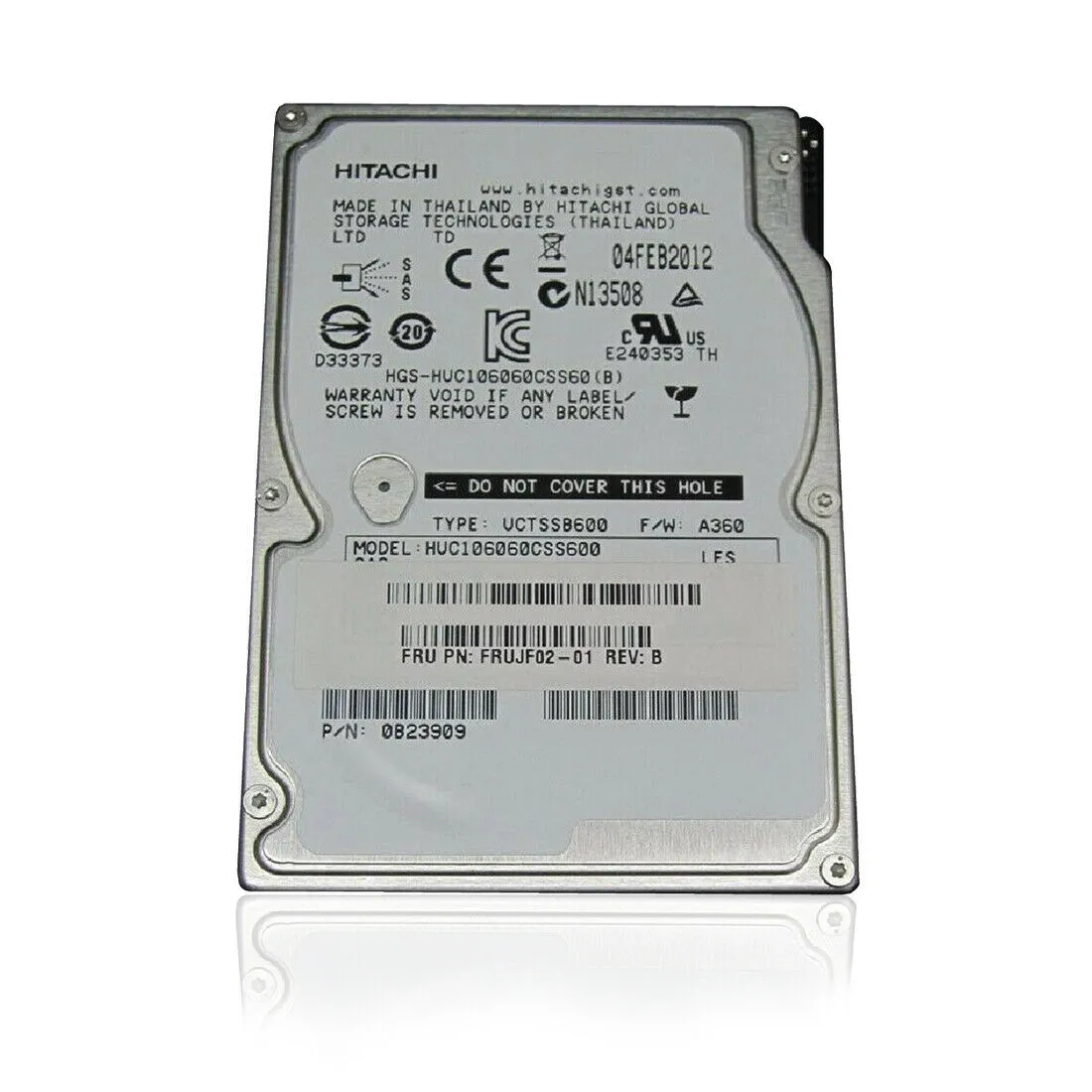 Hitachi (SAS) 2.5" Internal Hard Drive 600GB 10krpm 0B23909, HUC106060CSS600