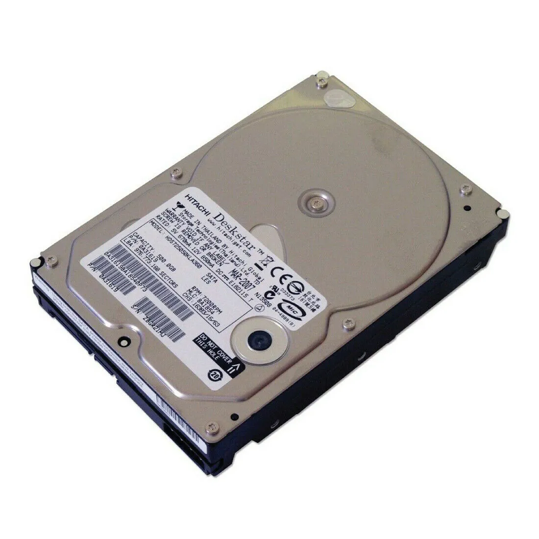 Hitachi (SAS) Deskstar E7K500 Internal HD 3.5" 500GB P/N 0A31619 HDS725050KLA360