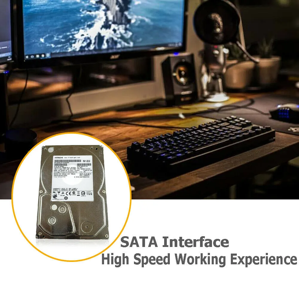 Hitachi (SATA) DeskStar 3.5" Internal HD 750GB 7200rpm HDD HDS721075CLA332
