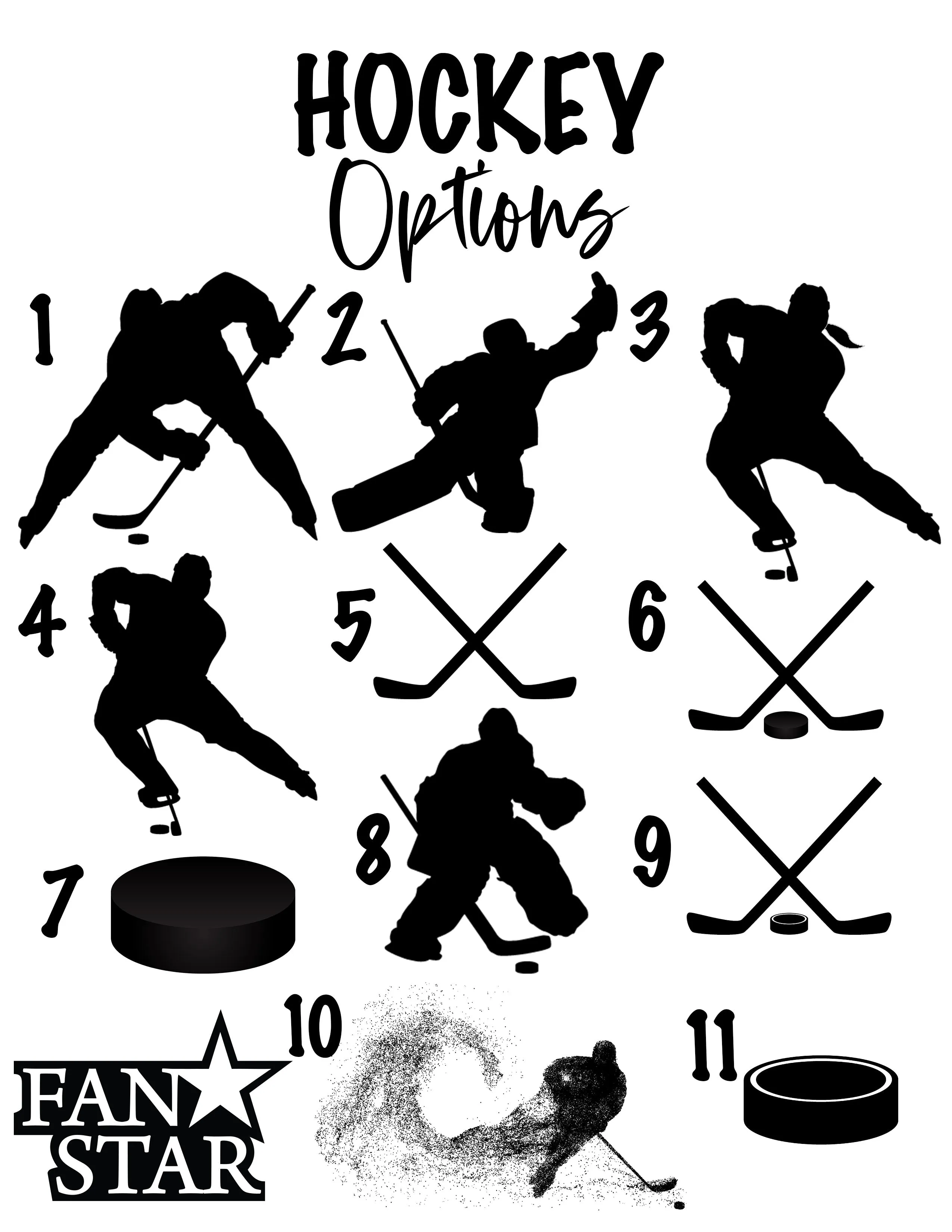 Hockey Cooling Towel with Solid Color Background