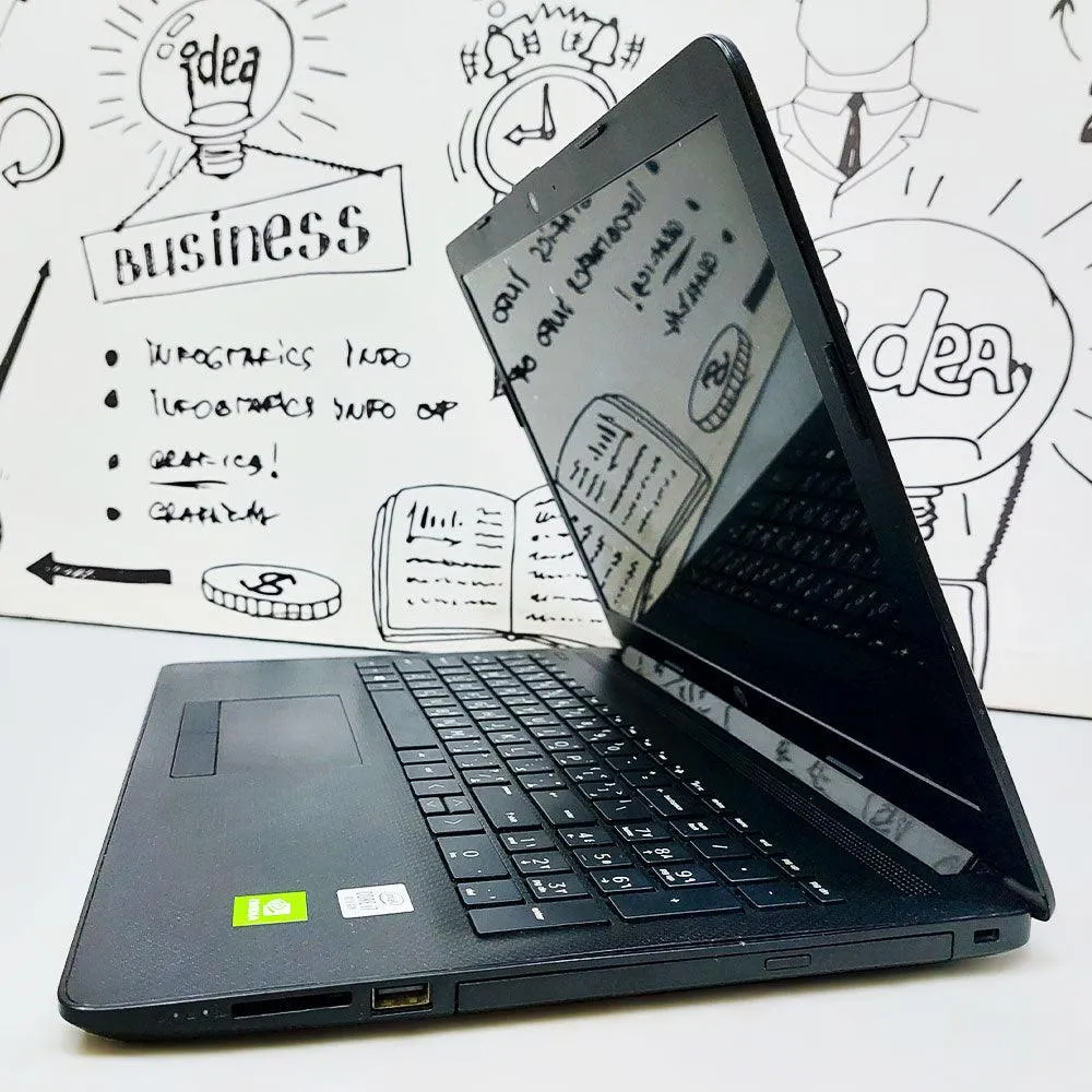 HP 15-DA2005NE Laptop (Intel Core i7-10510U - 16GB DDR4 - 256GB M.2   HDD 500GB - Nvidia Geforce MX 130 4GB - 15.6 Inch HD - Cam - DVD RW) Used