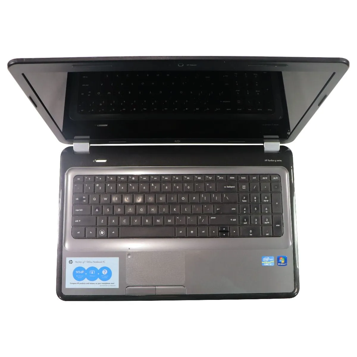 HP Pavilion G7-1260US 17.3-inch Laptop Intel i3-2330M 8GB 640GB HDD - Gray