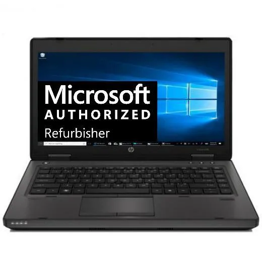 HP ProBook 6460b 14" HD (720p) Notebook PC - Intel Core i5-2410M @ 2.90 GHz (2nd Gen), 8GB RAM, 256GB SSD, Integrated Graphics, DVD-RW, VGA, DisplayPort (DP), Ethernet, Windows 10 Pro x64 (Certified Refurbished Grade A) - 1 Year Warranty