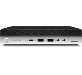 HP ProDesk 600-G4 Mini Desktop PC, Intel i3-8100T, 3.10GHz, 4GB RAM, 500GB HDD, Win10P - 4HG95UT#ABA (Certified Refurbished)