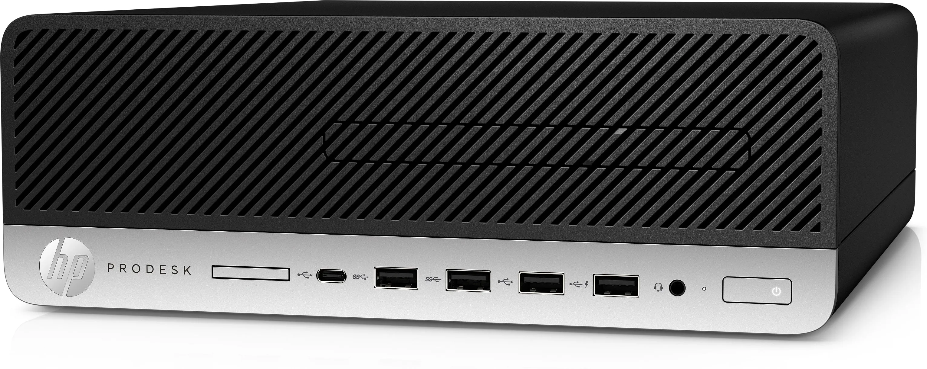 HP ProDesk 600-G4 SFF Desktop PC, Intel i3-8100, 3.60GHz, 4GB RAM, 500GB HDD, Win10P - 4HJ84UT#ABA