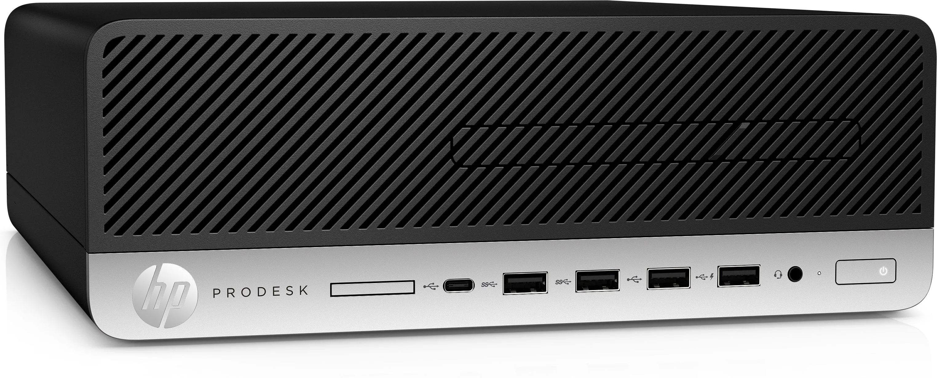 HP ProDesk 600-G4 SFF Desktop PC, Intel i3-8100, 3.60GHz, 4GB RAM, 500GB HDD, Win10P - 4HJ84UT#ABA