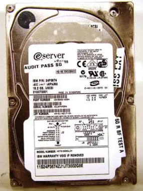 IBM Seagate 18.2 GB 10K SCSI Hard Drive FRU: 06P5369