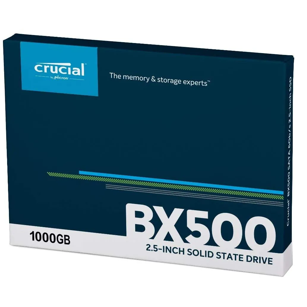 Internal SSD Crucial BX500, 1TB, 2.5", SATA III