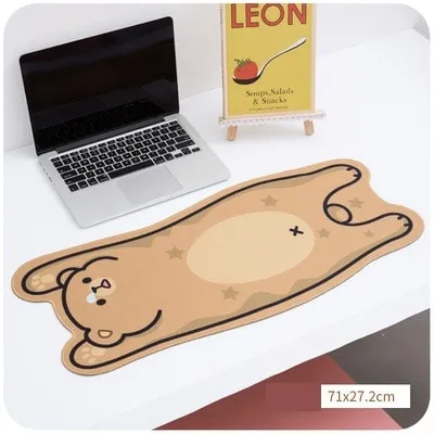 Kawaii Strawberry Bear Desk Pad