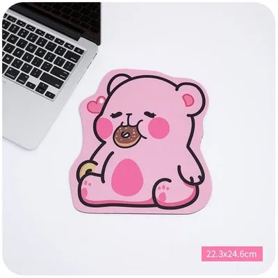 Kawaii Strawberry Bear Desk Pad