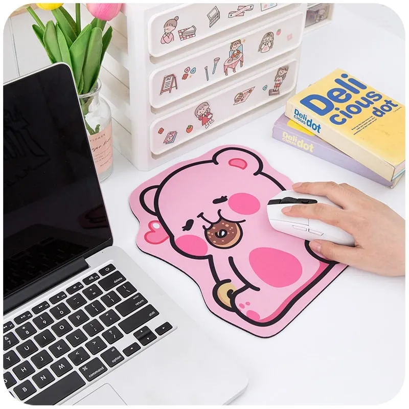 Kawaii Strawberry Bear Desk Pad
