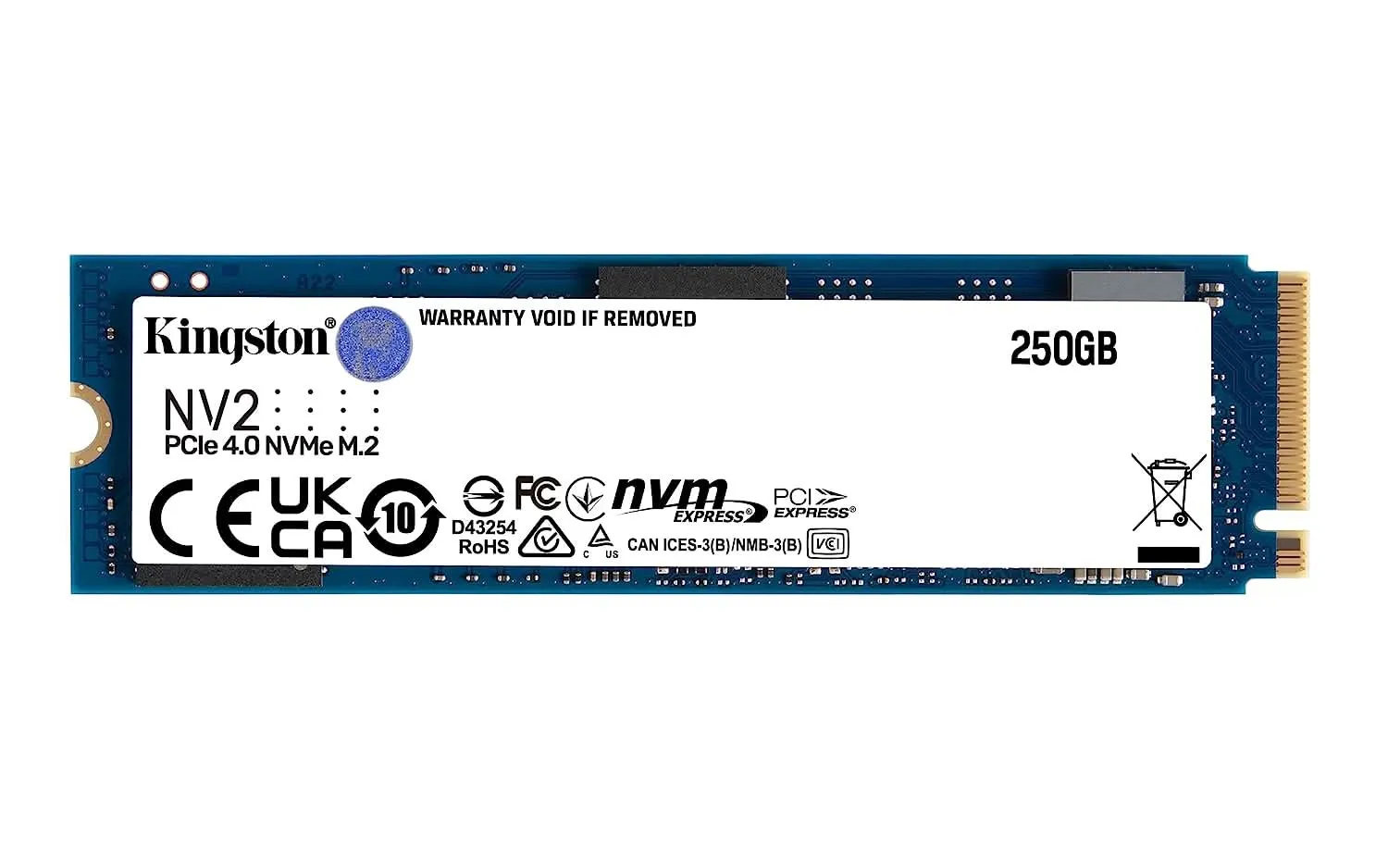 KINGSTON 250GB NVME M.2 NV2 INTERNAL SSD