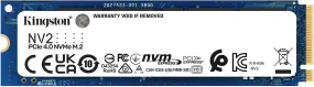 Kingston 2TB NV2 M.2 NVMe SSD, M.2 2280, PCIe4, R/W 3500/2800 MB/s, Solid State Drive