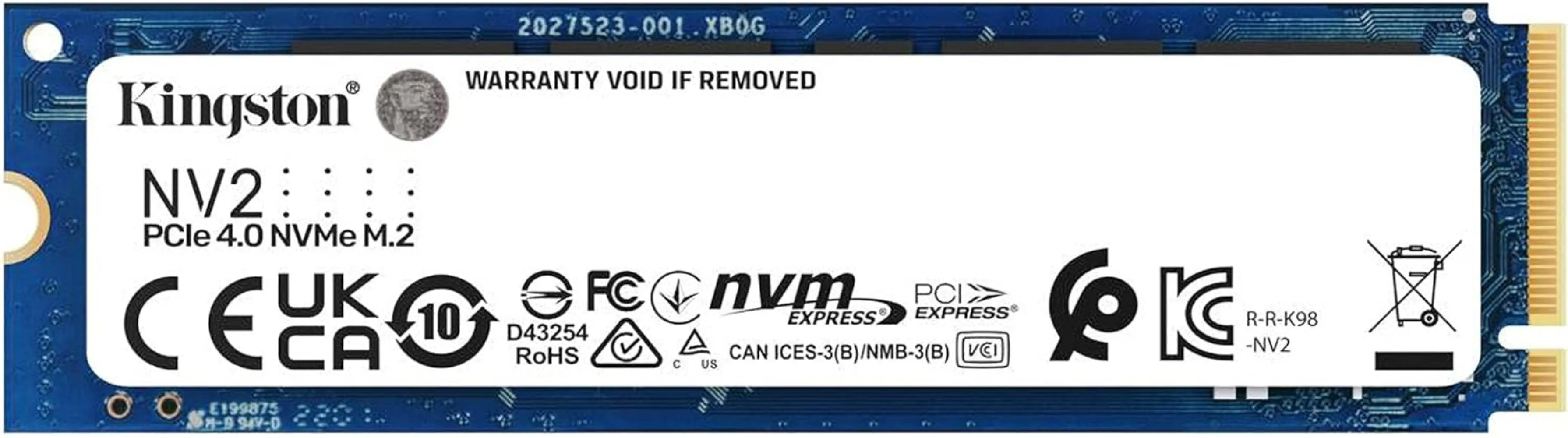 Kingston NV2 250 GB M.2 NVMe PCIe 4.0 Internal SSD 250 GB