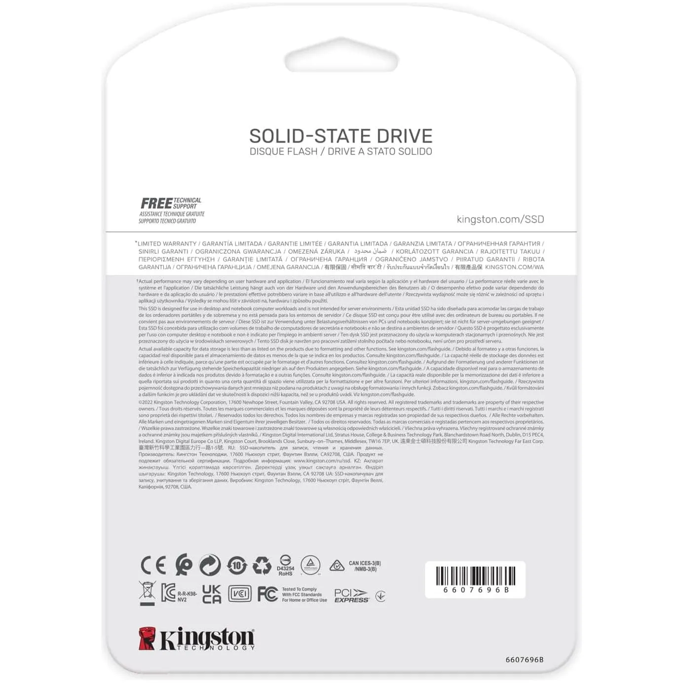 Kingston NV2 NVMe PCIe 4.0 Interna SSD 500GB M.2 2280 - SNV2S/500G