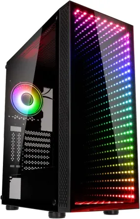 Kolink Void Rift ARGB Midi Tower Gaming Case, Tempered Glass, ATX Desktop PC Case Black
