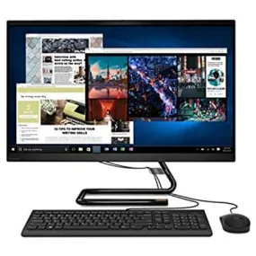 Lenovo IdeaCentre AIO3, All in One Desktop, Intel Core i7-10700T, 27 inch FHD, 8GB RAM, 1TB HDD, AMD Radeon 625 2GB GDDR5 Graphics, Win10, Black, Mouse and Eng-Arb KB included - [F0EY005NAX]