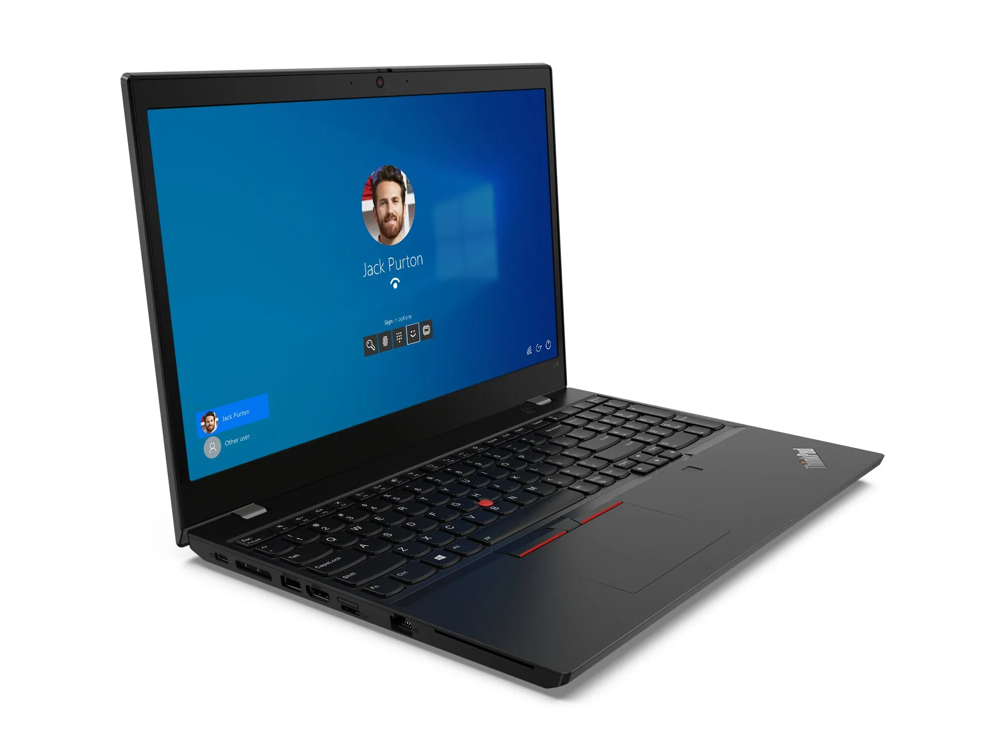 Lenovo ThinkPad L15 Gen 1 (AMD) AMD Ryzen™ 5 PRO 4650U Laptop 39.6 cm (15.6") Full HD 8 GB DDR4-SDRAM 256 GB SSD Wi-Fi 6 (802.11ax) Windows 10 Pro Black