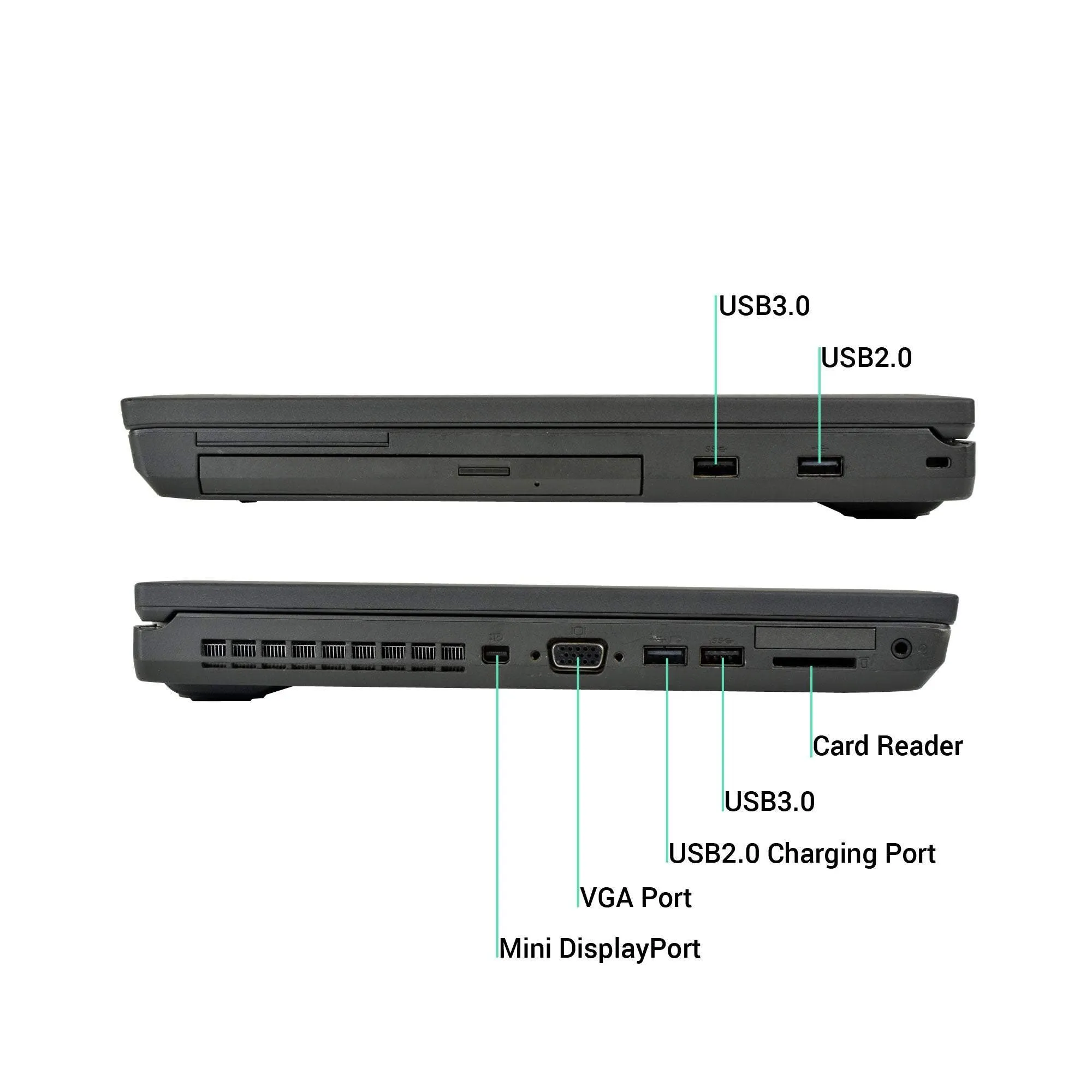 Lenovo ThinkPad T540p Enterprise Business Workstation | 15.6" FHD (1080p), Intel Core i7-4700MQ 4th Gen (Quad Core) @ 2.40GHz upto 3.40GHz | 16GB RAM, 256GB SSD | Full Size Key   NumPad , Webcam, DVDRW | Windows 10 Pro x64, 1 Year Warranty