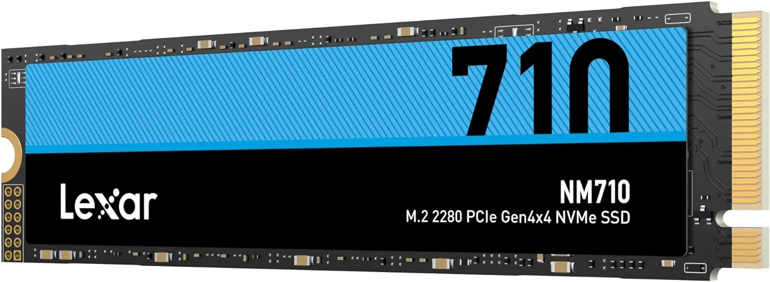 Lexar NM710 2TB NVMe M.2 SSD, High Speed PCIe 4, 5000MB/s, Internal Solid State Drive