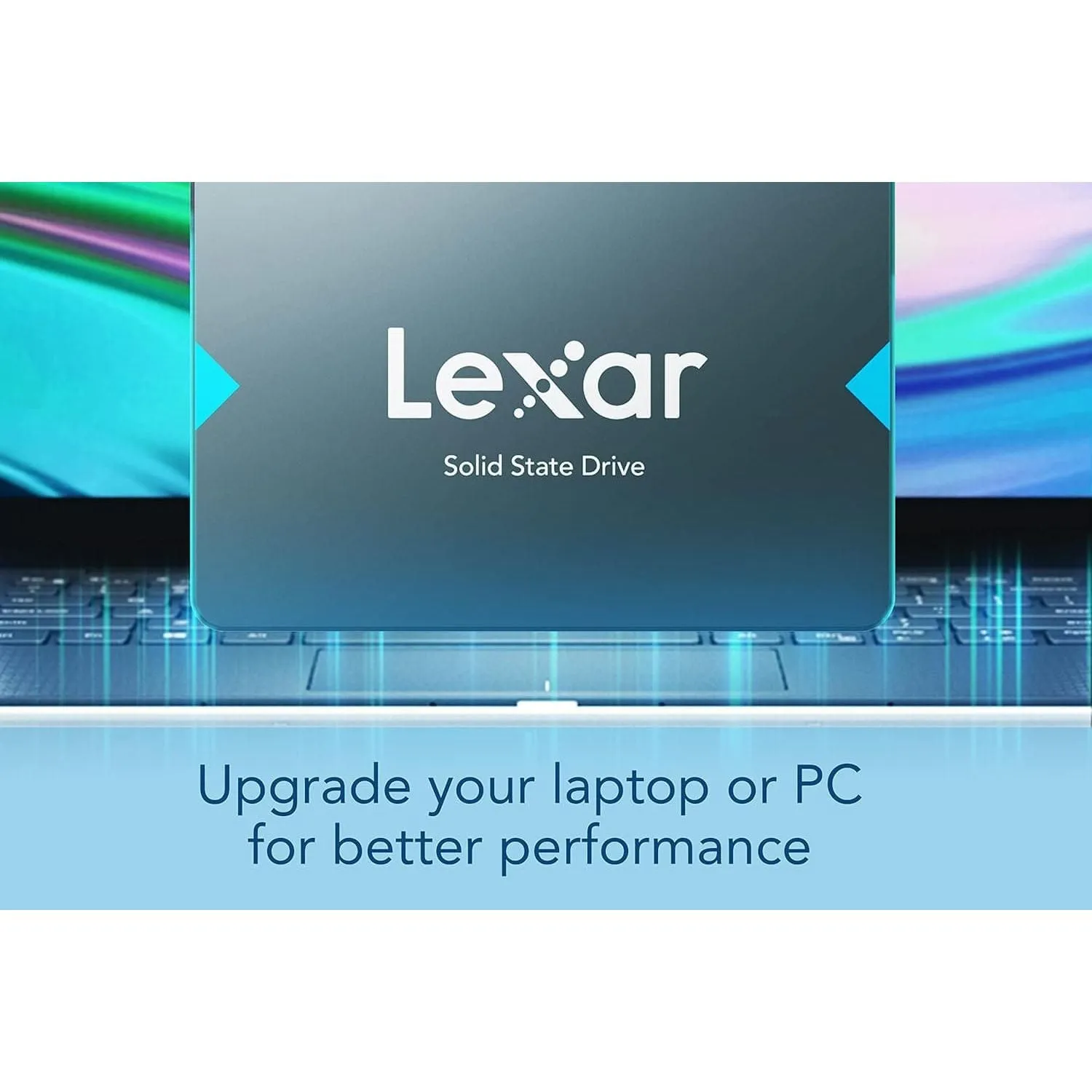 Lexar NQ100 2.5” SATA III (6Gb/s) 480GB SSD, Up to 550MB/s Read Solid State Drive, Internal SSD for Laptop, Desktop Computer/PC (LNQ100X480G-RNNNG), Grey