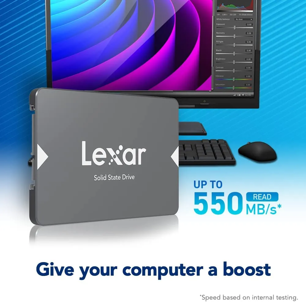 Lexar NS100 2.5-inch SATA III (6Gb/s) Solid State Drive SSD 1TB internal for Laptop and PC