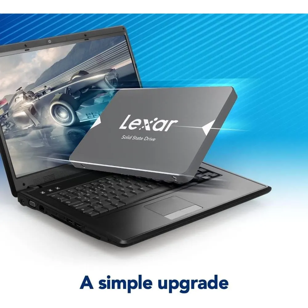 Lexar NS100 512GB 2.5" SATA III SSD, Up to 550MB/s Read, for Laptop & Desktop PC (LNS100-512AMZN)