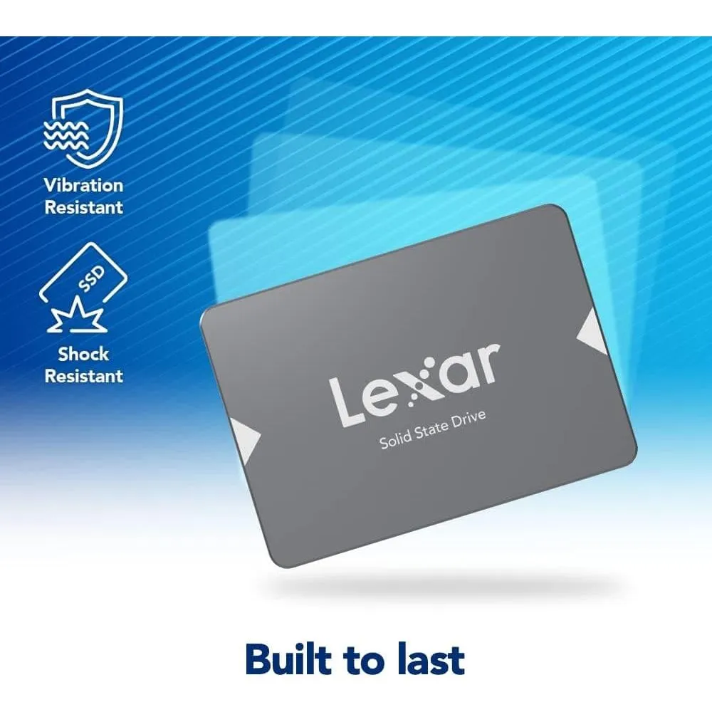 Lexar NS100 512GB 2.5" SATA III SSD, Up to 550MB/s Read, for Laptop & Desktop PC (LNS100-512AMZN)