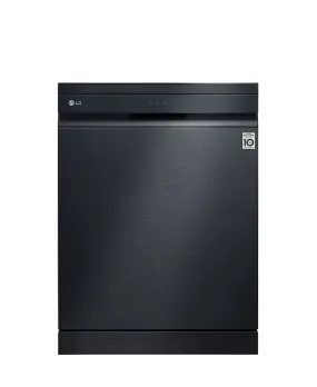 LG 14 Plate Matte Black QuadWash Steam Dishwasher - Black