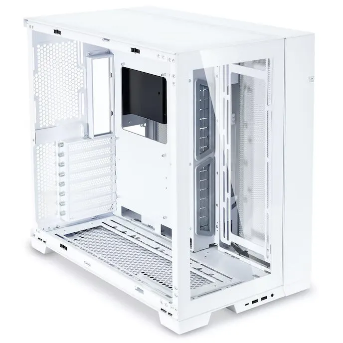 Lian Li O11D EVO Mid-Tower PC Case E-ATX Air Flow Desktop Computer Case, O11DE-2W- White