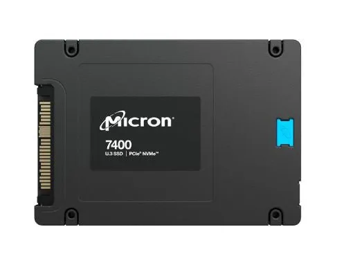 Micron 7400 PRO 1920GB Internal Solid State Drive, PCIe NVMe U.3 SSD - MTFDKCB1T9TDZ-1AZ1ZABYY