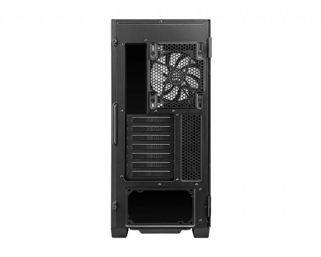 MSI MAG VAMPIRIC 300R Mid Tower Gaming Computer Case 'Black, 1x 120mm ARGB Fan, USB Type-C, Tempered Glass, Center, E-ATX, ATX, mATX, mini-ITX'
