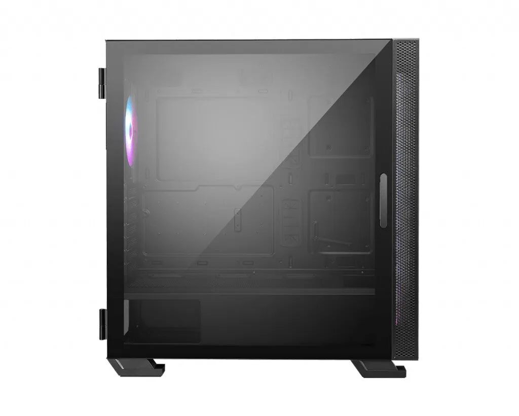 MSI MAG VAMPIRIC 300R Mid Tower Gaming Computer Case 'Black, 1x 120mm ARGB Fan, USB Type-C, Tempered Glass, Center, E-ATX, ATX, mATX, mini-ITX'