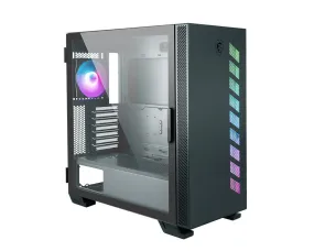MSI MAG VAMPIRIC 300R MIDNIGHT GREEN Mid Tower Gaming Computer Case '1x 120mm ARGB Fan, USB Type-C, Tempered Glass, Center, E-ATX, ATX, mATX, mini-ITX'