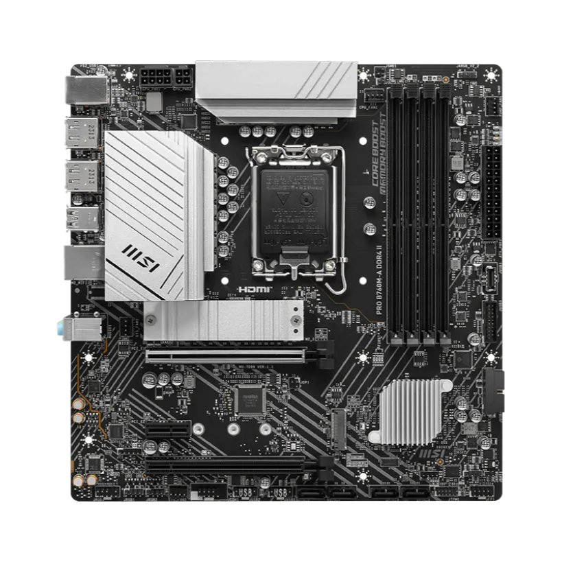 MSI PRO B760M-A DDR4 II ,LGA 1700 mATX Motherboard