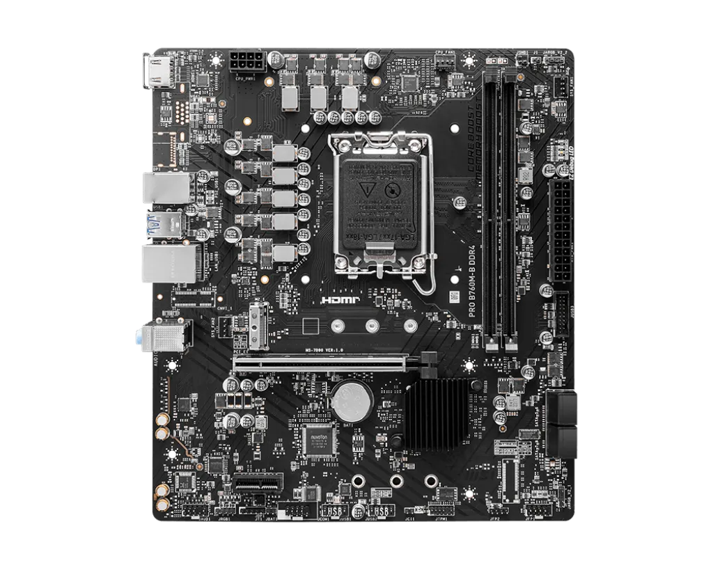 MSI PRO B760M-B DDR4,LGA 1700 mATX Motherboard