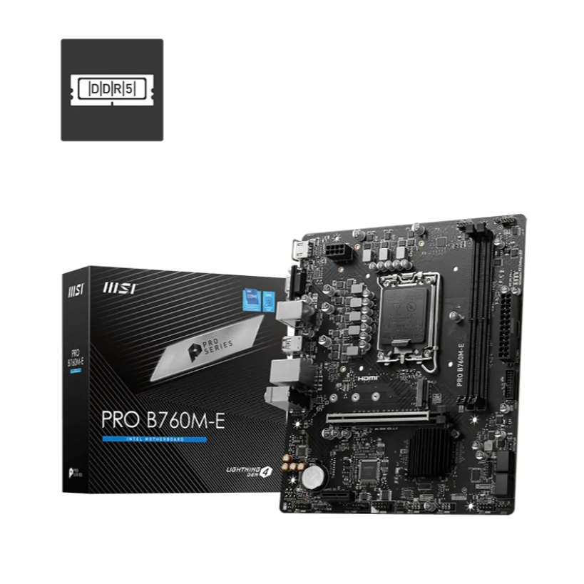 MSI PRO B760M-E DDR5,LGA 1700 mATX Motherboard