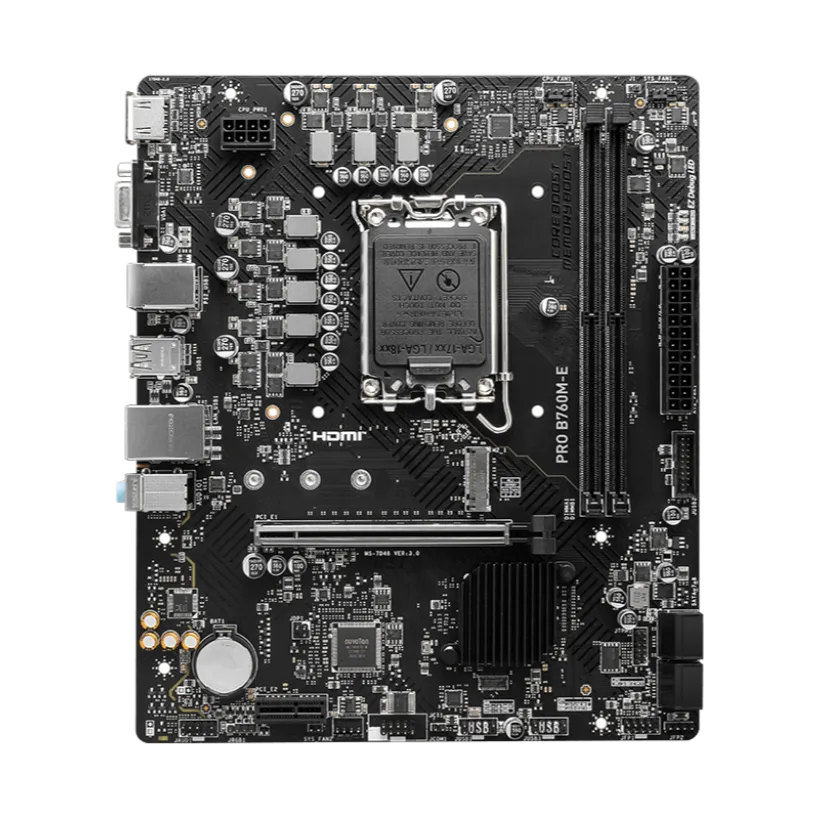 MSI PRO B760M-E DDR5,LGA 1700 mATX Motherboard