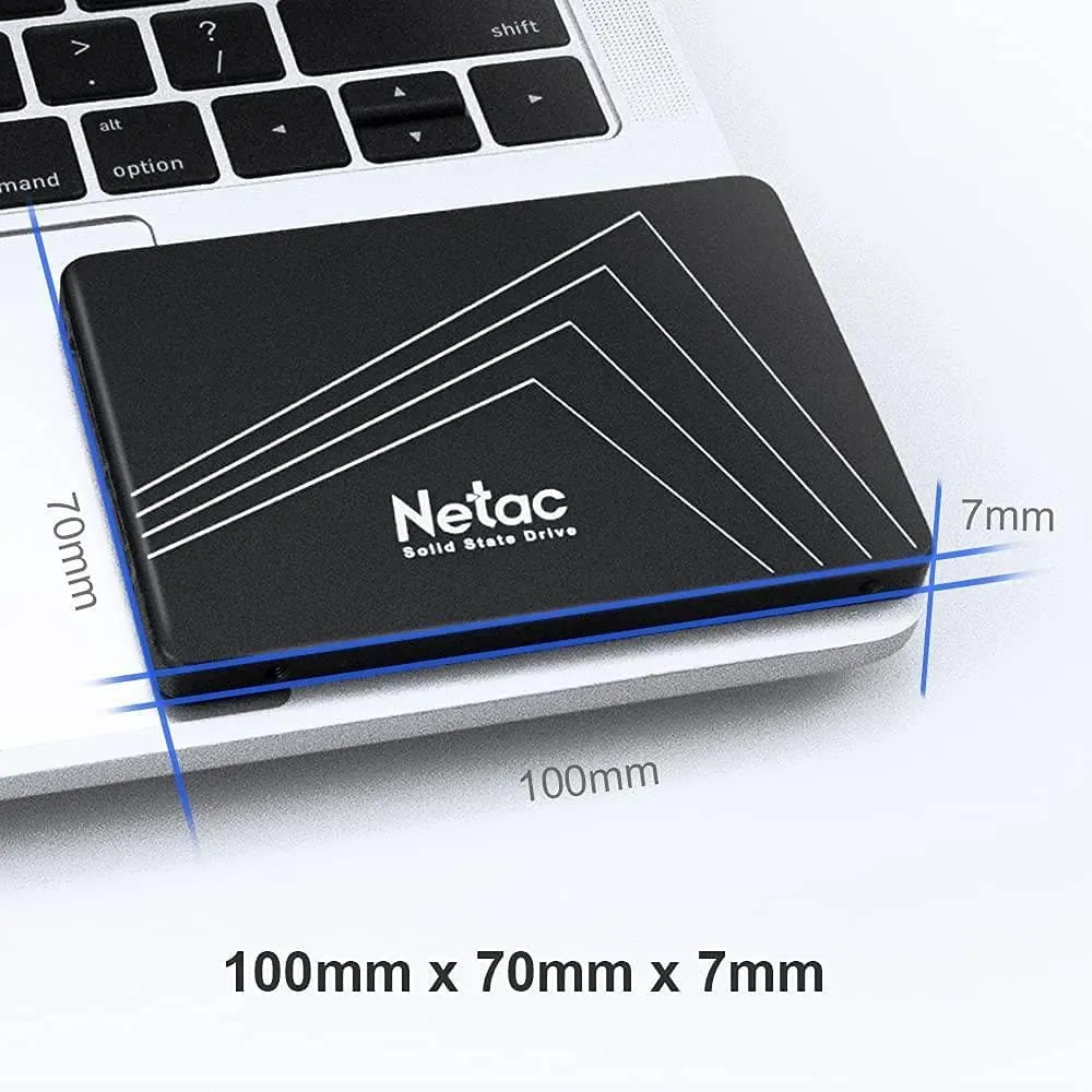 Netac 128GB SSD, 2.5" SATA III 6Gb/s, 3D NAND, Up to 530MB/s Read Speed