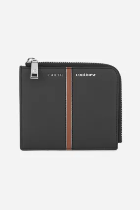 New Airman Bi-fold Zip Wallet - Black