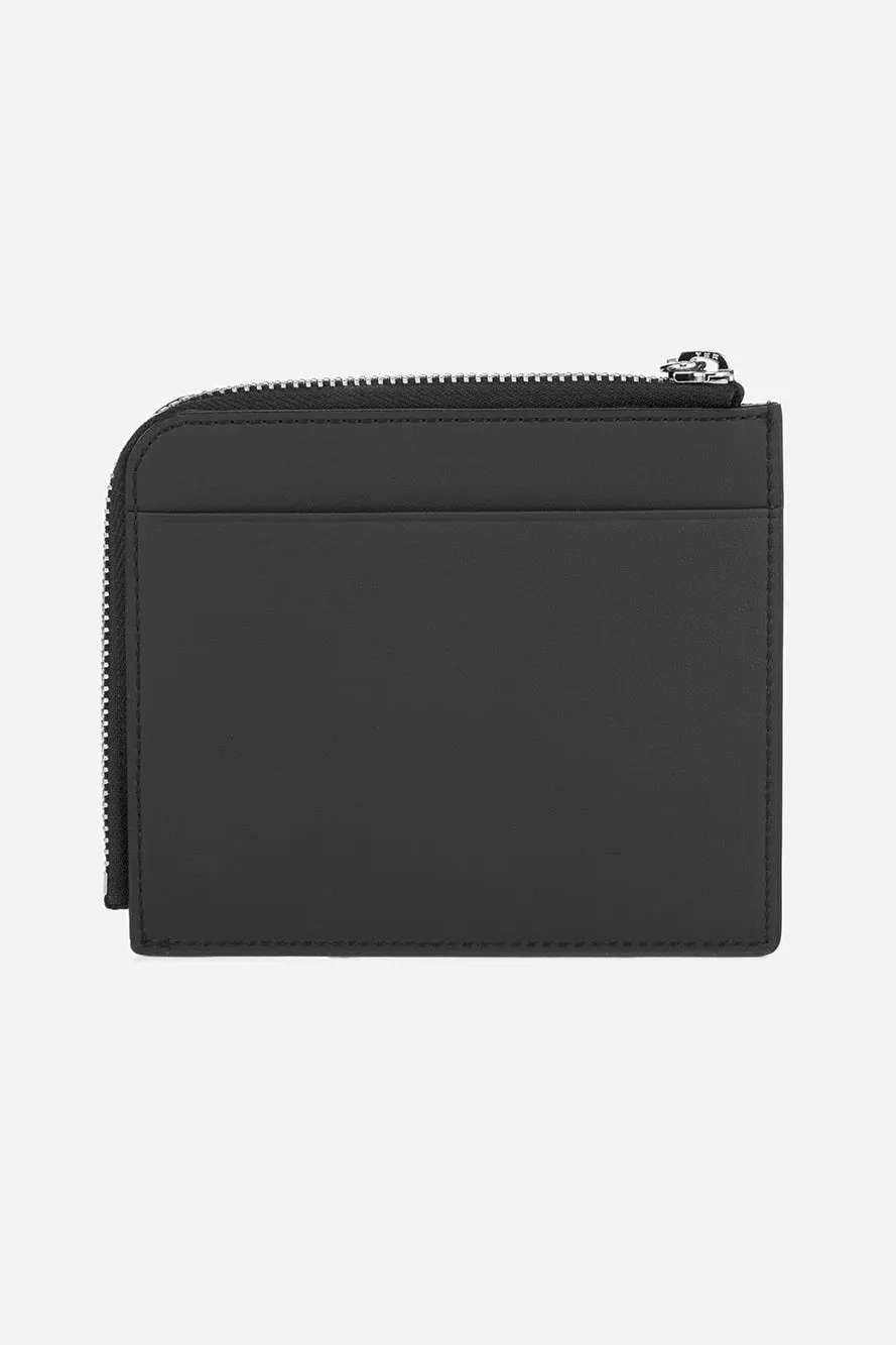 New Airman Bi-fold Zip Wallet - Black