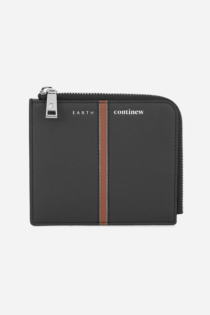 New Airman Bi-fold Zip Wallet - Black