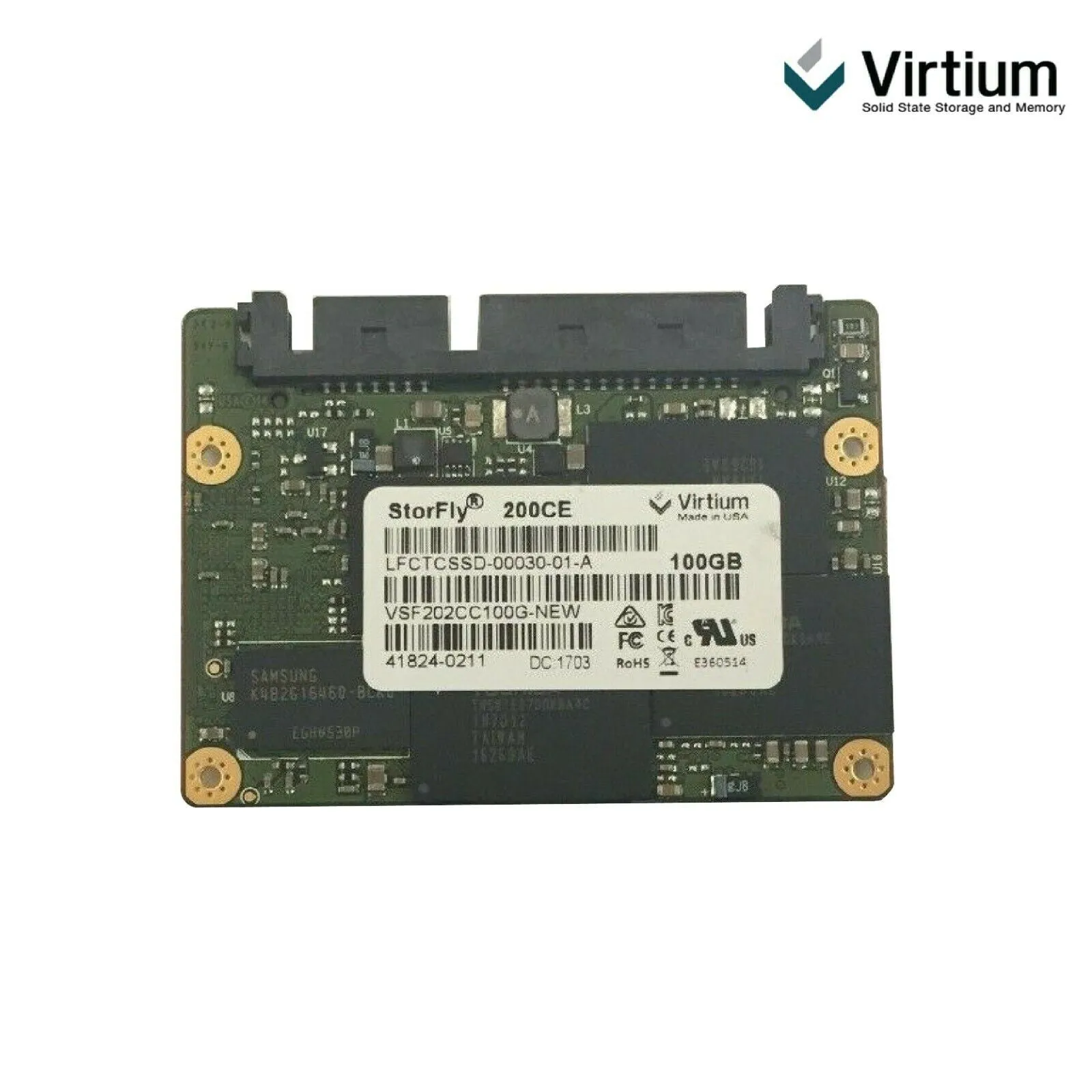 New Mini Virtium StorFly 200CE 2.5" Industrial Slim SATA SSD 100GB VSF202CC100G
