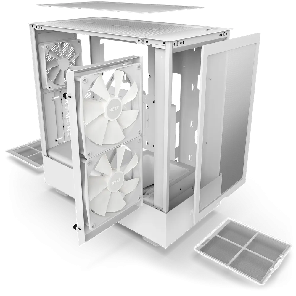 NZXT H5 FLOW RGB (2023) Matte White 啞光白色 Tempered Glass ATX Case CM-H51FW-R1