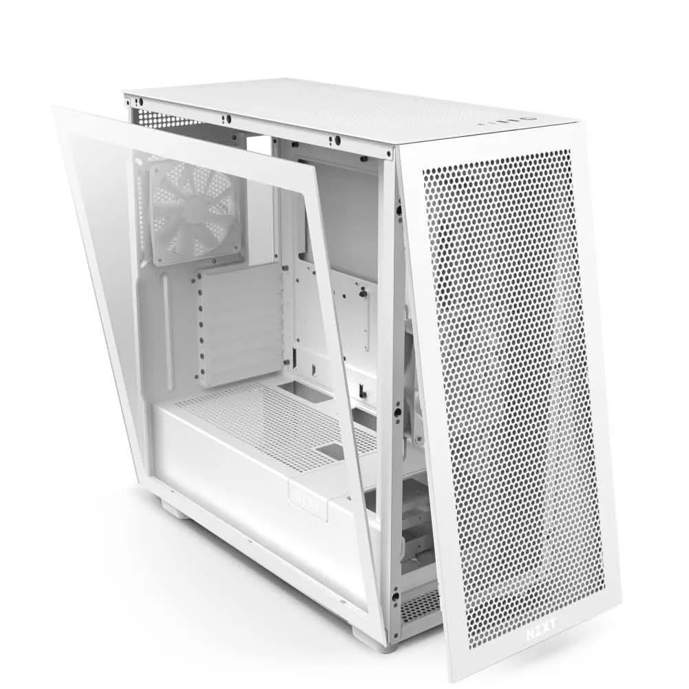 NZXT H7 FLOW MID-TOWER E-ATX CABINET WHITE