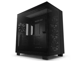 NZXT H9 Flow Dual-Chamber Mid-Tower Airflow Case - Matte Black