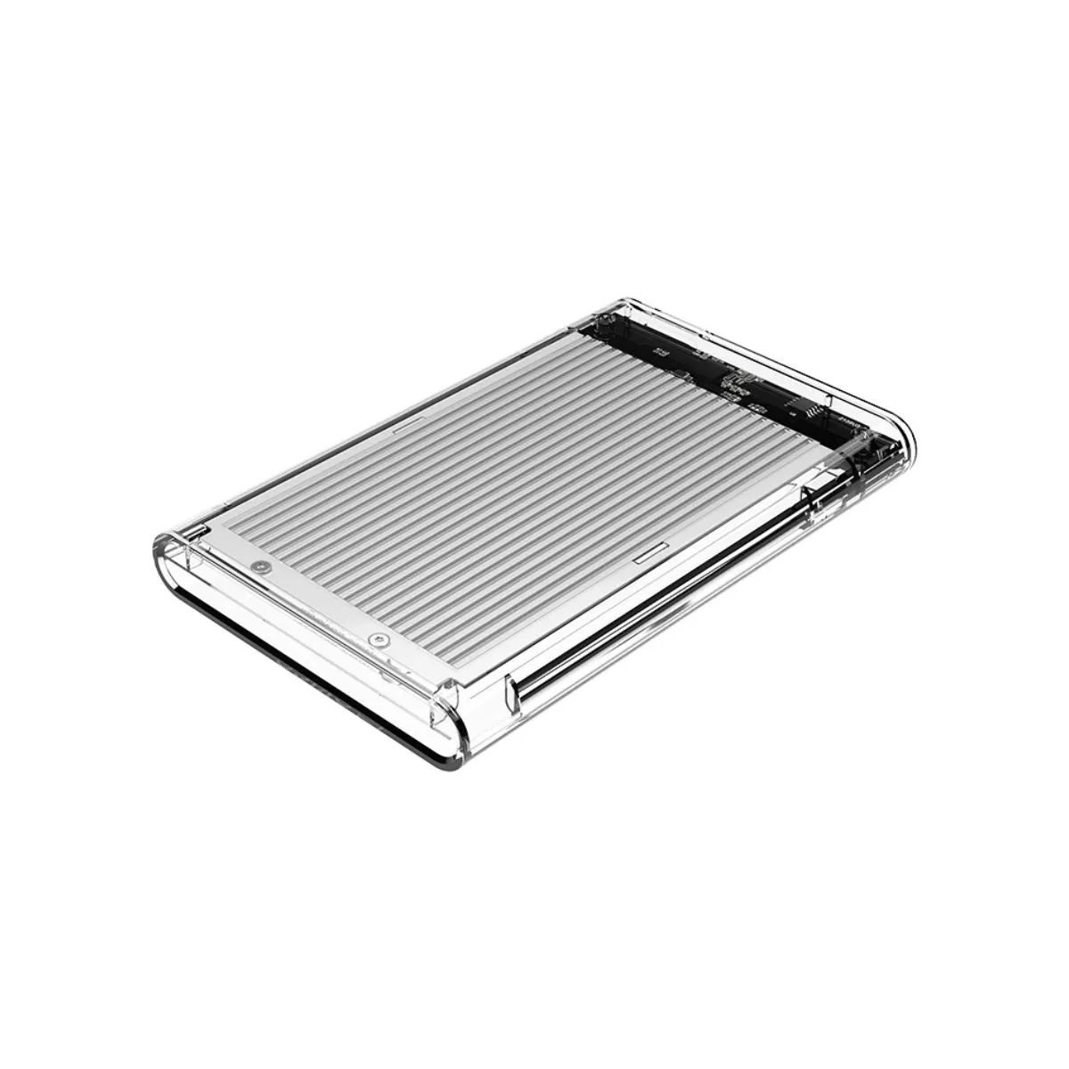 ORICO 2.5 inch SATA 3.0 HDD to USB 3.0 Micro B Transparent External Hard Disk Drive Enclosure Case with Aluminum Alloy Internal Plate & Up to 4TB Memory Storage Capacity for Windows Mac OS Linux PC Laptop Computer | 2179U3 | Silver, Blue