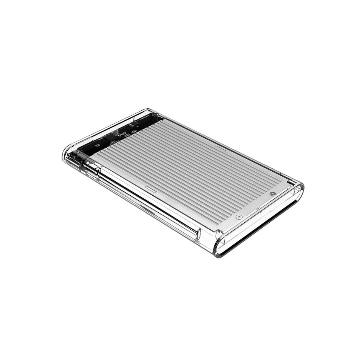ORICO 2.5 inch SATA 3.0 HDD to USB 3.0 Micro B Transparent External Hard Disk Drive Enclosure Case with Aluminum Alloy Internal Plate & Up to 4TB Memory Storage Capacity for Windows Mac OS Linux PC Laptop Computer | 2179U3 | Silver, Blue