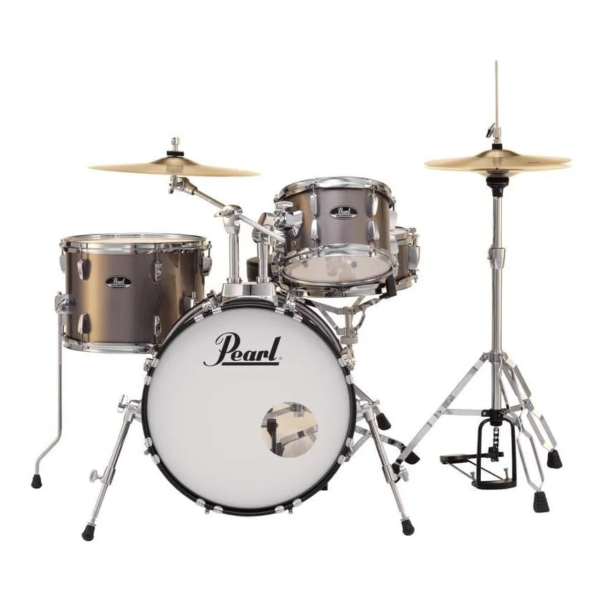 Pearl Roadshow 4 pc Set w/Hardware & Cymbals Bronze Metallic