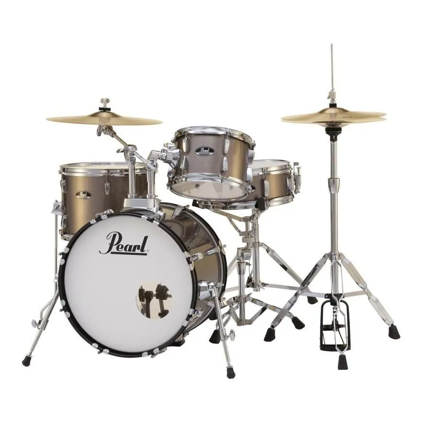Pearl Roadshow 4 pc Set w/Hardware & Cymbals Bronze Metallic